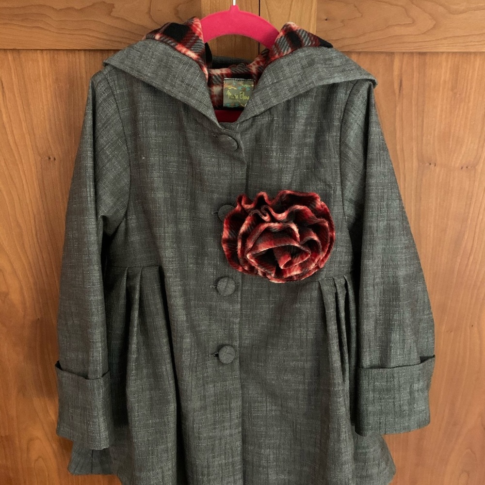 Maria Elena girls’ fleece-lined coat size 6